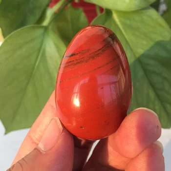1шт Натуральная красная яшма, нефритовое хрустальное яйцо с натуральным кварцем, целебная вена, украшение для шара рейки